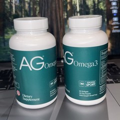 AG 1 Athletic Greens Omega 3 Supplement 90 Softgels Each Container (2 Pack) ????
