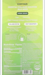 2 Pack Essential Collagen Solution Jelly Stick, Green Grape, 10 Sticks, 0.7 oz