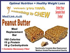 PEANUT BUTTER BAR Weight Loss Meal Replace | 3 Boxes | SIMILAR TO Optifast® 800