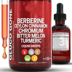 Berberine 3000mg Gymnema/Apple Cider Vinegar/Chromium/Ceylon Cinnamon 2oz Drops