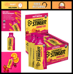 Organic Fruit Smoothie Energy Gel – Gluten Free, Caffeine Free, Sports Nutrition