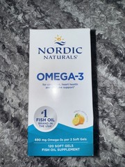 10/28 Nordic Naturals Omega-3, Lemon Flavor – 120 Soft Gels – 690 mg Omega-3