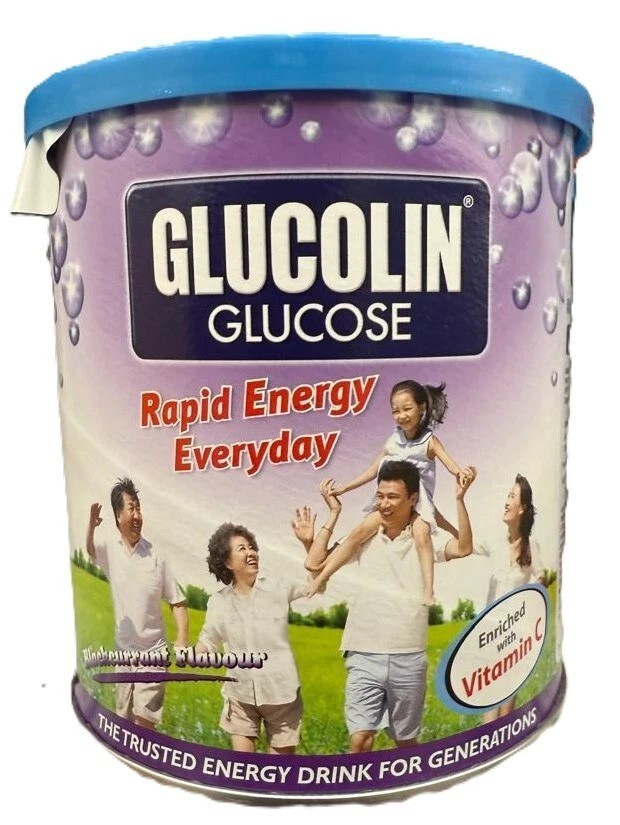 Glucolin Glucose Energy Boost Powder Blackcurrant Flavor 420g Vitamin C