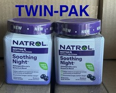 Natrol Soothing Night Bedtime Gummy Blueberry 7/26 50 Gummy Per Bottle