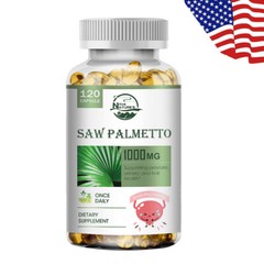 120 Softgels Saw Palmetto Extract 1000mg Prostate Supplement Urinary Men Health