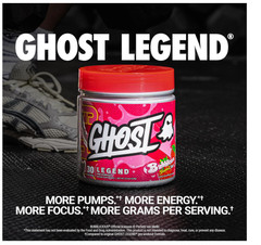 Ghost Legend Pre Workout Bubblicious Strawberry 30 Servings Energy Focus Supplem
