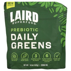 2 X Laird Superfood, Prebiotic Daily Greens, 14.8 oz (420 g)