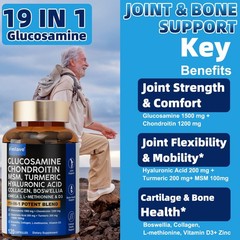 Glucosamine Chondroitin Turmeric MSM Triple Strength Joint Support 2800mg 120pcs