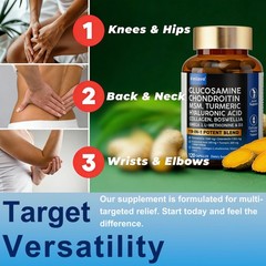 Glucosamine Chondroitin Turmeric MSM Triple Strength Joint Support 2800mg 120pcs