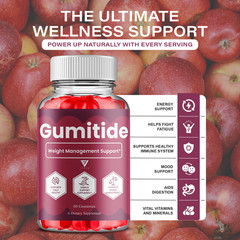 (3 Pack) Gumitide Weight Management Gummies, Gumitide Supplement (180 Gummies)