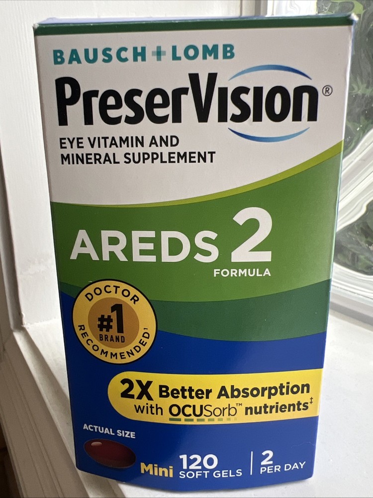 PreserVision Areds 2 Eye Vitamin and Mineral – 120 Softgels EXP 06/2027