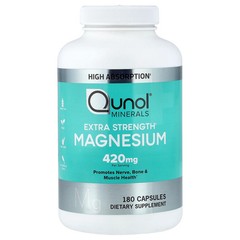 2 X Qunol, Magnesium, 180 Capsules (210 mg per Capsule)