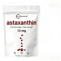 Micro Ingredients Astaxanthin 12mg Softgels – Tanning Support, Easy to Swallow