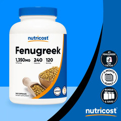 Nutricost Fenugreek Capsules Supplement – 240 Capsules