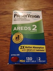 Bausch Lomb PreserVision AREDS 2 Formula Eye Vitamin 130 mini Softgels 06/27