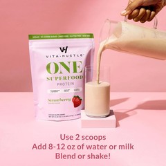 VitaHustle ONE Meal Replacement Shake – Strawberry 22.01 OZ 625G – 15 Servings