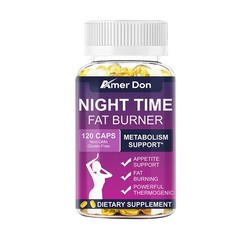 Night Time Fat Burner 120Pills Weight Loss Appetite Suppressant Sleep Aid Diet