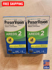 2 Pack | PreserVision AREDS 2 Eye Vitamins Mini Softgels 210 Count | Exp – 04/28