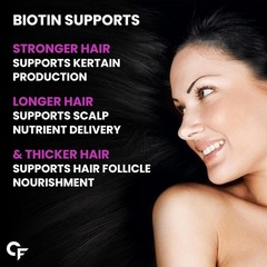 5x Carbamide.For te Biotin 10000mcg 120 Hair Tablets