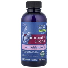 Organic Baby Immunity Drops With Elderberry, Age 4 Months+, 3 fl oz (90 ml)