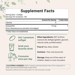 Micro Ingredients Astaxanthin 12mg,Natural Tanning Support, Easy to Swallow
