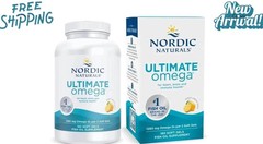 Nordic Naturals Ultimate Omega Lemon Flavour 1280 mg 180 Soft Gels EXP 03/2028