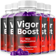 (5 Pack) Vigor Boost Gummys Advanced Male Support Formula VigorBoost 300 Gummies