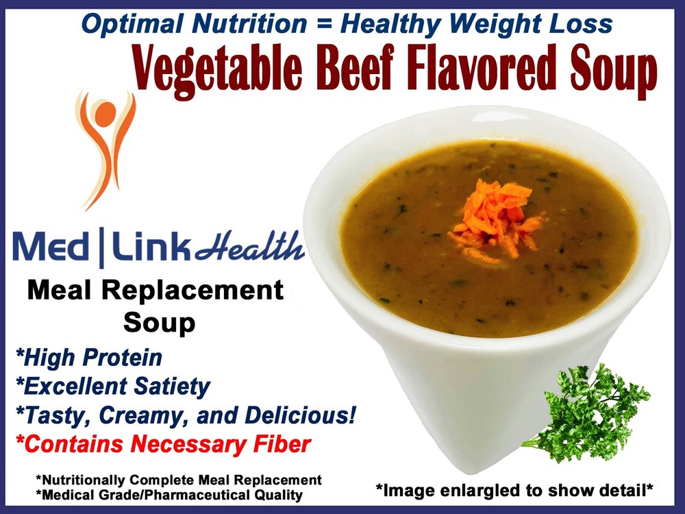 VEGETABLE BEEF FLAVORED SOUP | 1 Case of 84 Servings | SIMILAR TO Optifast® 800