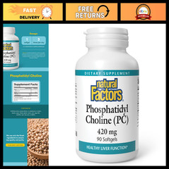 Phosphatidyl Choline 420mg – Supports Liver Health, 90 Soft Gels for Wellness
