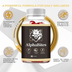 NEW Alpha Bites Gummies AlphaBites Max Performance Gummy (1 Month Supply) 1-3PCS