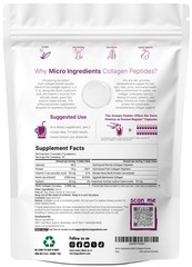 Multi Collagen Peptides , 1lb – Hydrolyzed I,II,III,V,X with Biotin, Hyaluron…