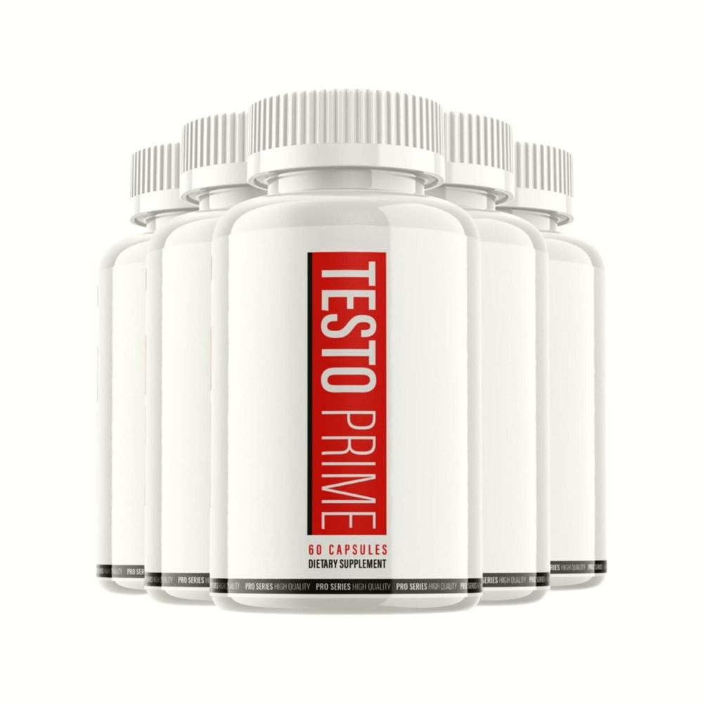 5-Pack Testoprime Capsules Extra Strength Formula Testo Prime (300 Capsules)