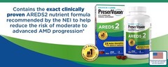 Preservision AREDS 2 210 Count Eye Vitamin Mini Soft Gels Antioxidant Supplement