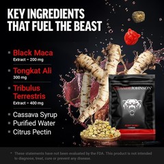 Beast Bears Men’s Gummies | Energy • Vitality • Performance Support | 3 or 10 PC