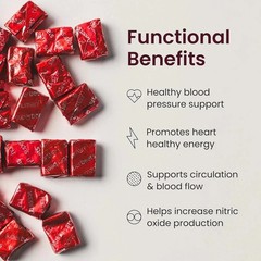 HumanN – SUPER BEETS Heart Chews, Pomegranate, 60 Count, New & Sealed-FREE SHIP+