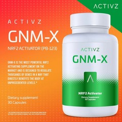 NEW ACTIVZ GNM-X Nrf2 Activator for Genetic Cellular Defense 30 Cap NEW LOGO