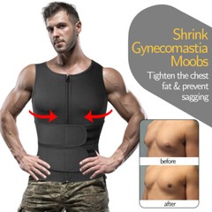 Men Waist Trainer Body Shaper Sauna Sweat Tank Undershirt Shapewear Tops Vest US