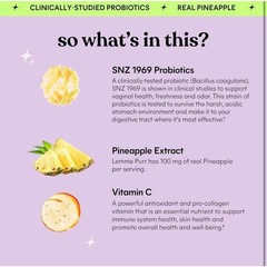Lemme Purr Vaginal Probiotic Gummies,Balanced pH &Healthy Odor Support for Women