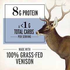Snack Strips, Venison Beef Sea Salt Pepper, Keto and Paleo Friendly, 0.8 oz, …