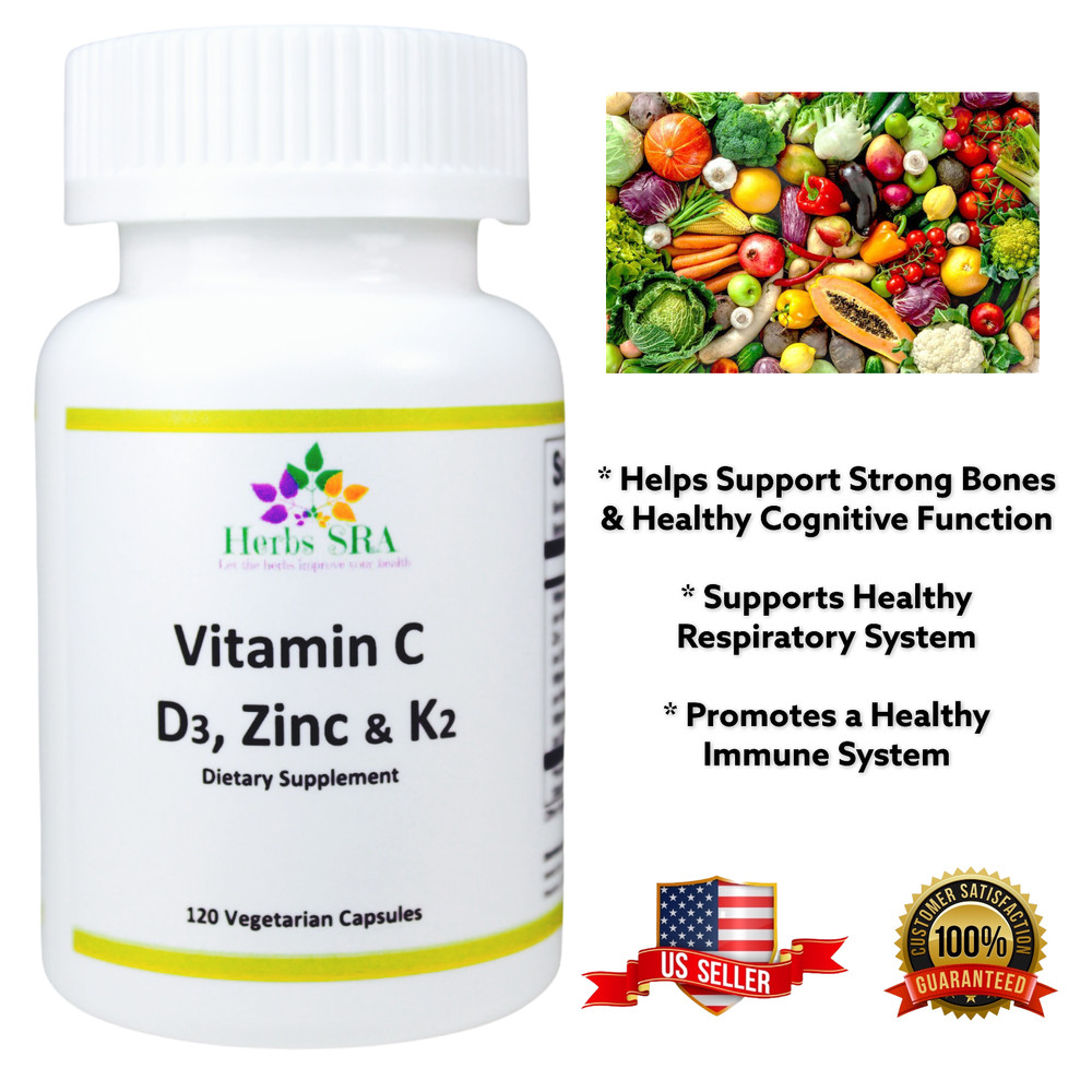 VITAMINS AND ZINC TO IMPROVE IMMUNE SYSTEM,120 capsules, Easy to Swallow, inmune