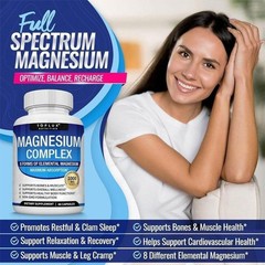 Toplux Nutrition Magnesium Complex 1000mg Supports 8Elemental Magnesium new
