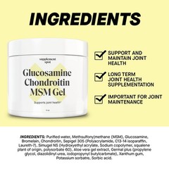 Joint Health Support Gel – Glucosamine, Chondroitin, MSM & Bromelain – 4 oz