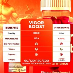 (2 Pack) Vigor Boost Gummys Advanced Male Support Formula VigorBoost 120 Gummies