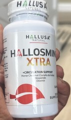 Hallusa Natural Hallosmine Xtra 850mg Diosmin Hesperidin Horse Chesnut, 60 Count