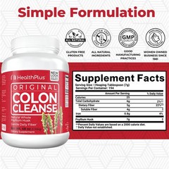 Health Plus Original Colon Cleanse Psyllium Husk Powder, 48oz