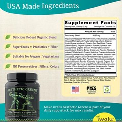 Organic Superfood Greens | Best Supplement Capsule Pill Men Women FREE SHIP