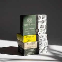 Certified Organic Men’s Soap 4-pack (Cedar 3.2 oz, Lime & Black Pepper 3.2 oz…