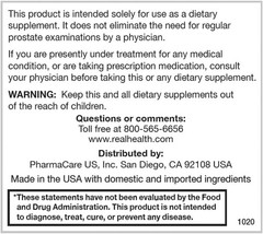 Real Health Prostate Complete Prostate Health Supplements for Men, Saw Palme…