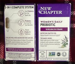 LOT OF 2 New Chapter Women’s Daily Probiotic 30 CT X2 Vegan EXP 05/2026+ NEW