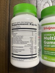 Walgreens Women’s Multivitamin Gummies 80 Ct Each Exp 05/2026 Lot of 2